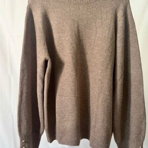 Cozy Women's Tan Turtleneck Sweater
